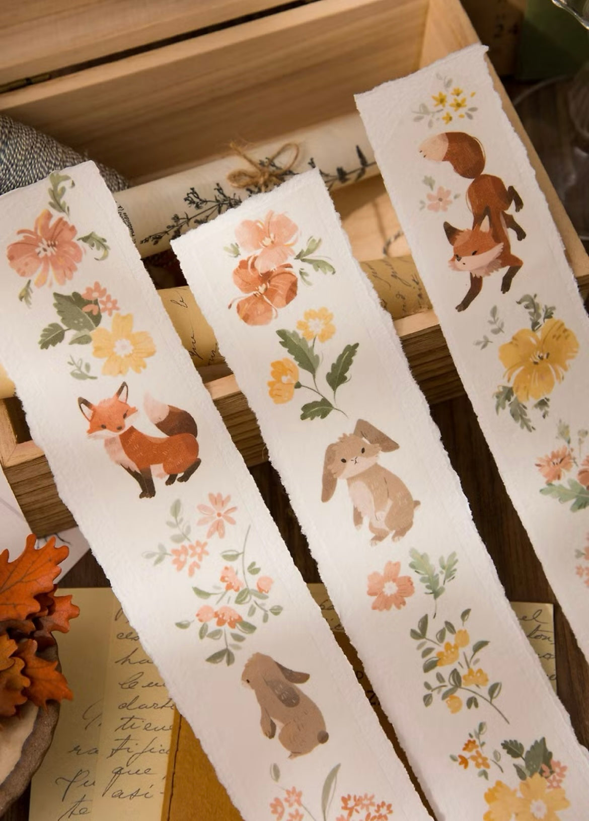 wwiinngg Washi Tape - Fox in Flowers