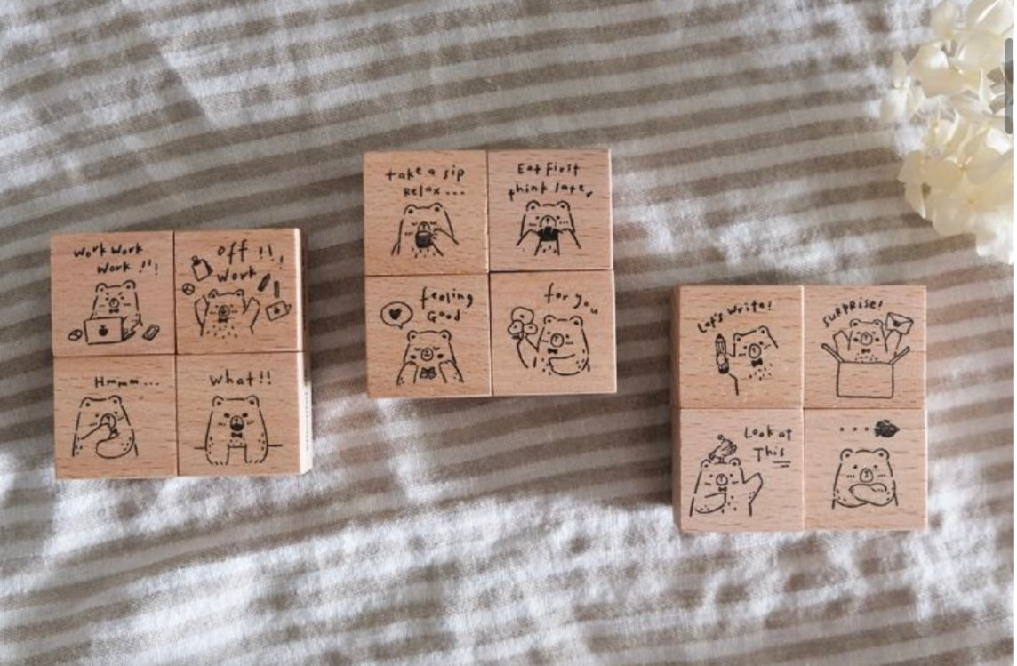 Eileen Tai Rubber Stamp - Beary Ordinary Days