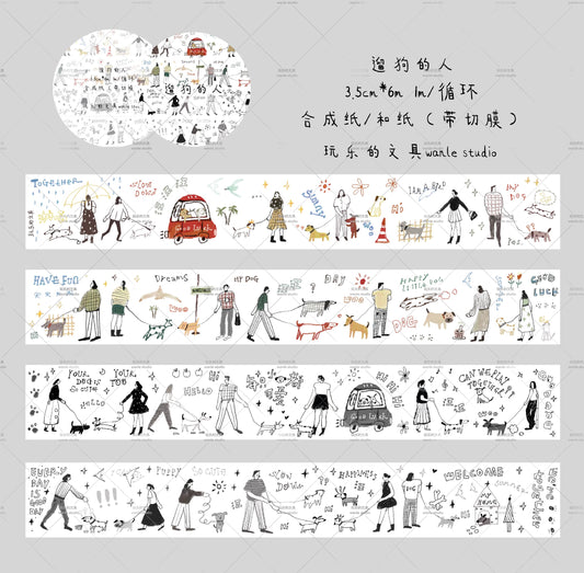 Wanle Studio Washi Tape - Volume 10 Dog Walker