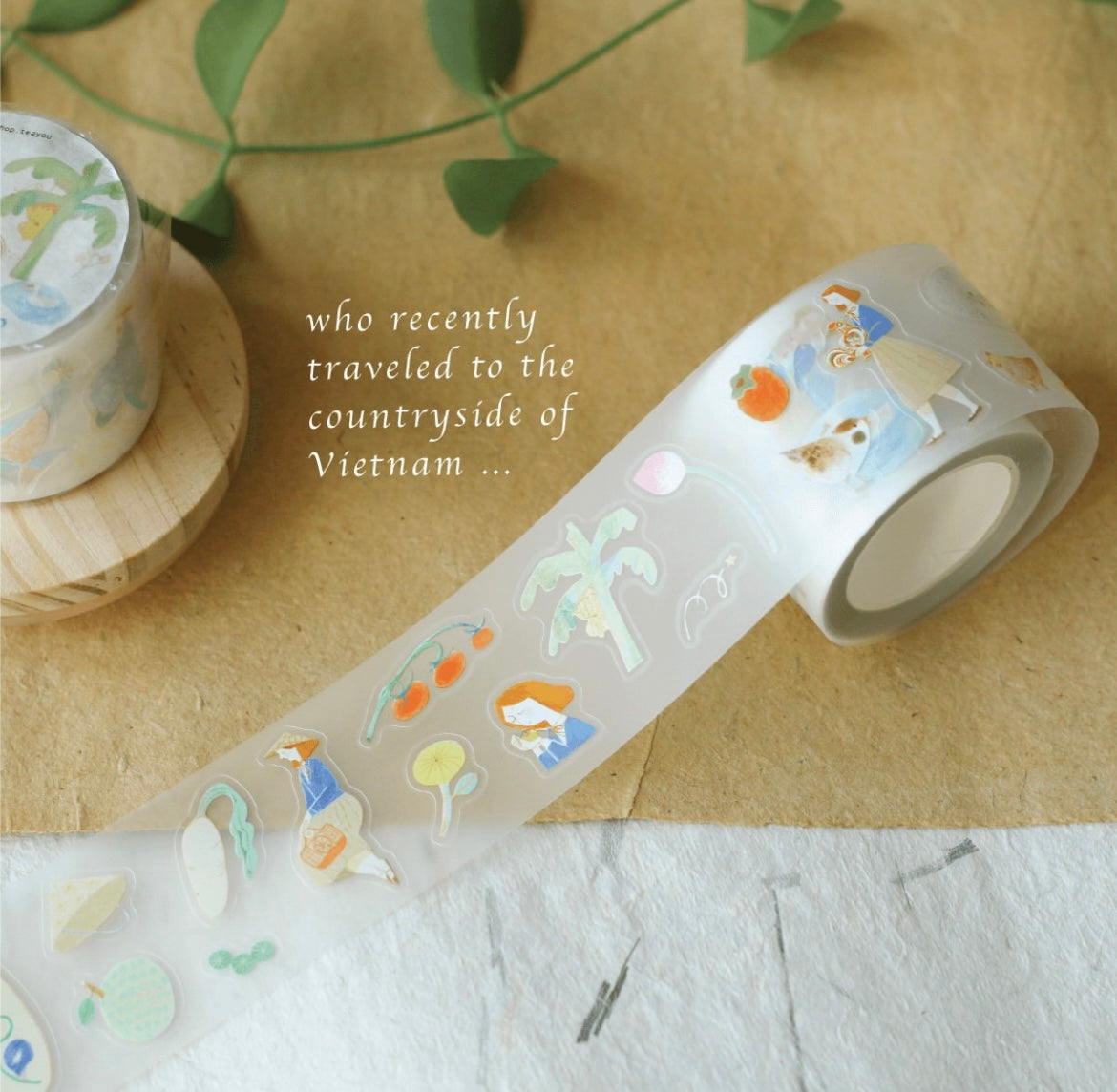 Teayou Kiss Cut PET Tape - Amelie's Day Trip