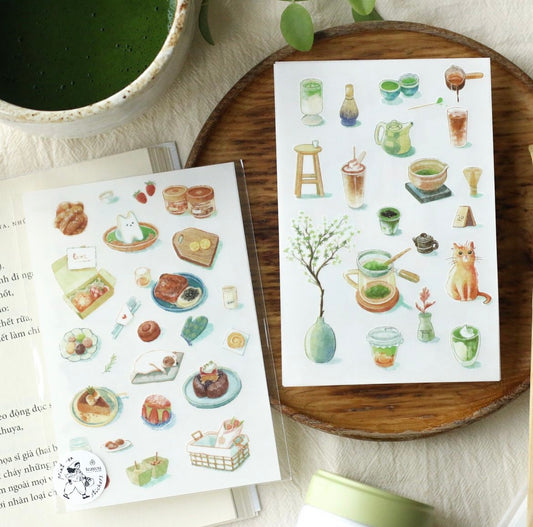 Teayou Transfer Stickers - Matcha Garden