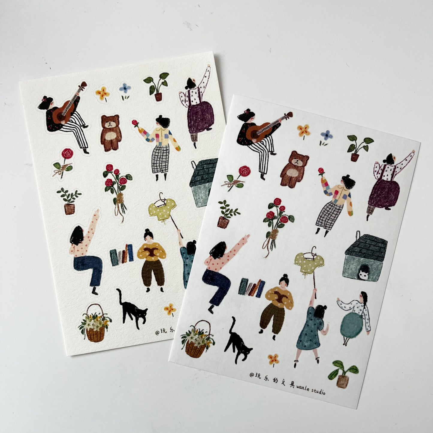 Wanle Studio Stickers - Volume 8 Ladder Girls