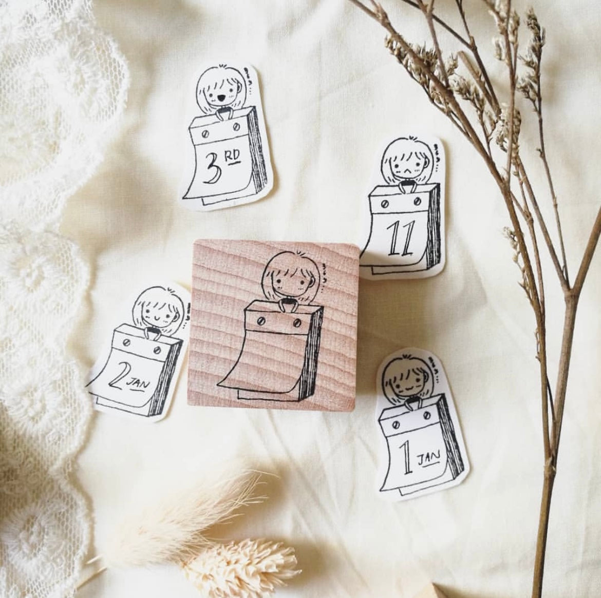 Eileen Tai Rubber Stamp - Mini Girls Series STATIONERY