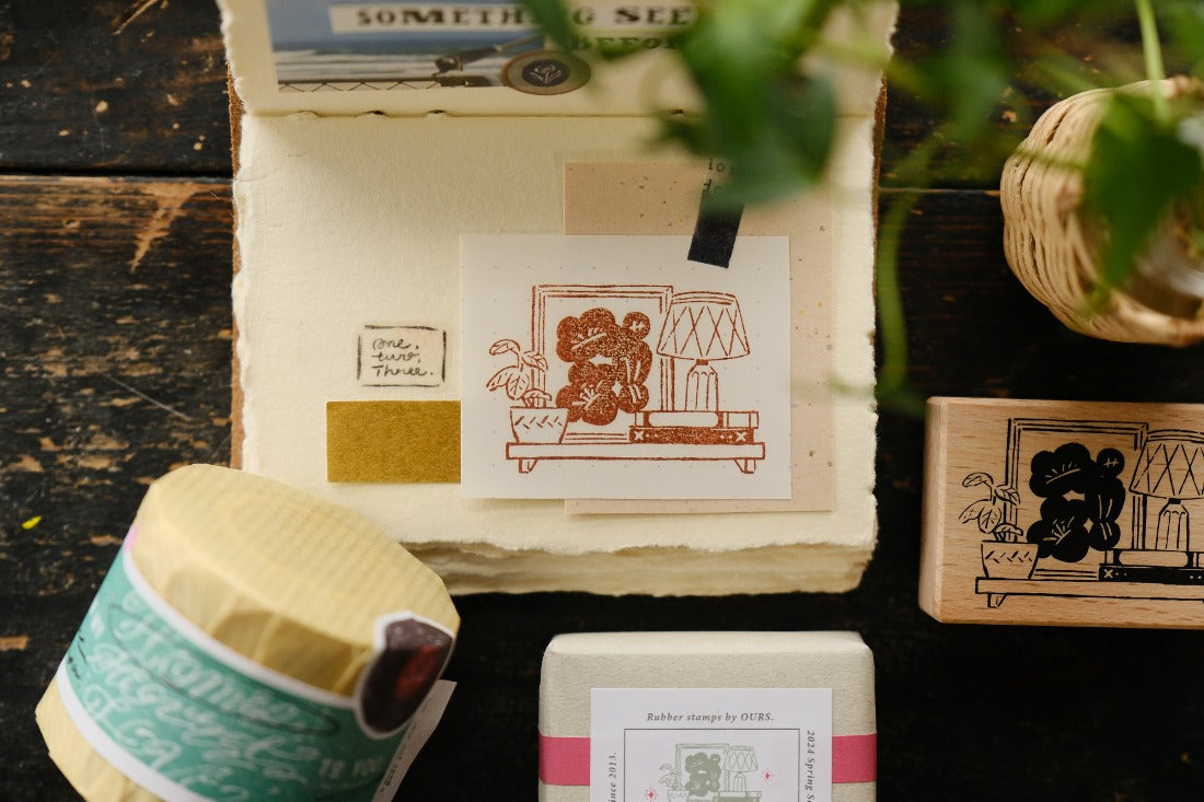 OURS Studio Rubber Stamp - On the Wall