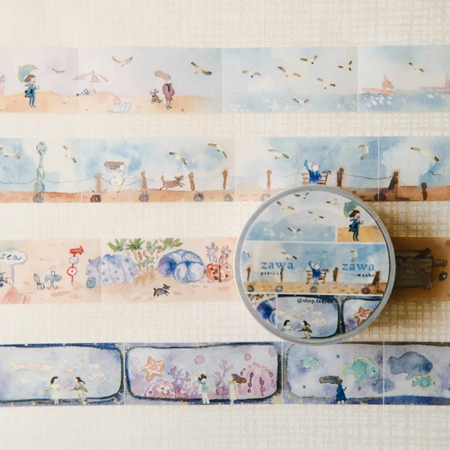 Teayou Kiritori Pre-Cut  Washi Tape - Keshiki (Scenery)