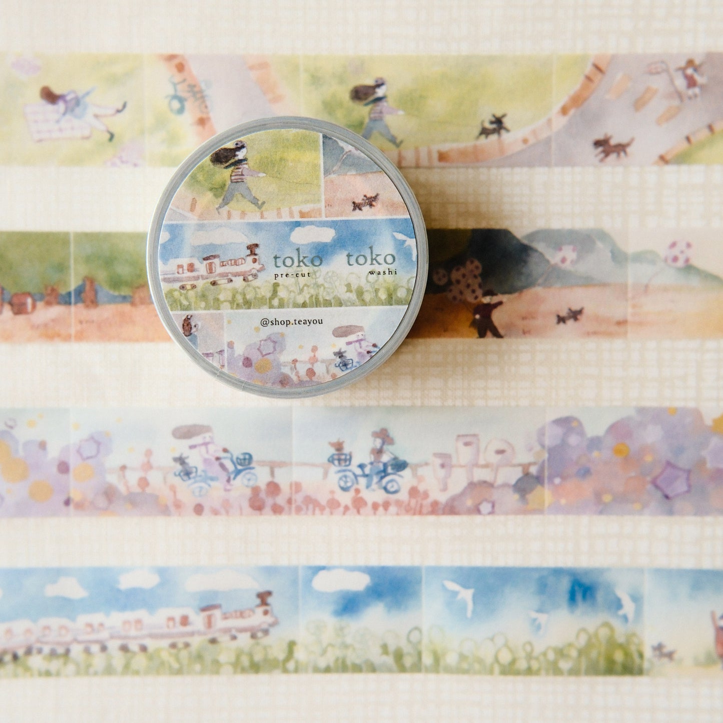 Teayou Kiritori Pre-Cut  Washi Tape - Keshiki (Scenery)