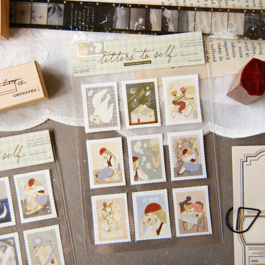 Teayou Art Paper Sticker Sheet - Letter to Self