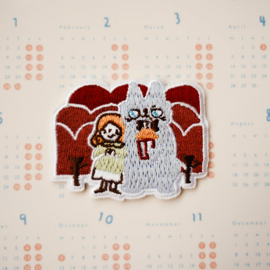 Teayou Neko Boyfriend Iron On Embroidery Patch - Cinema