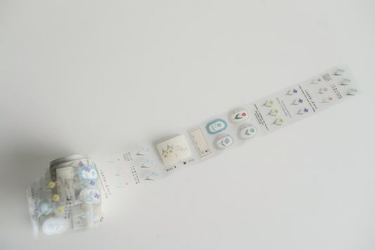 YOHAKU Roll of PET Stickers Garden P-009