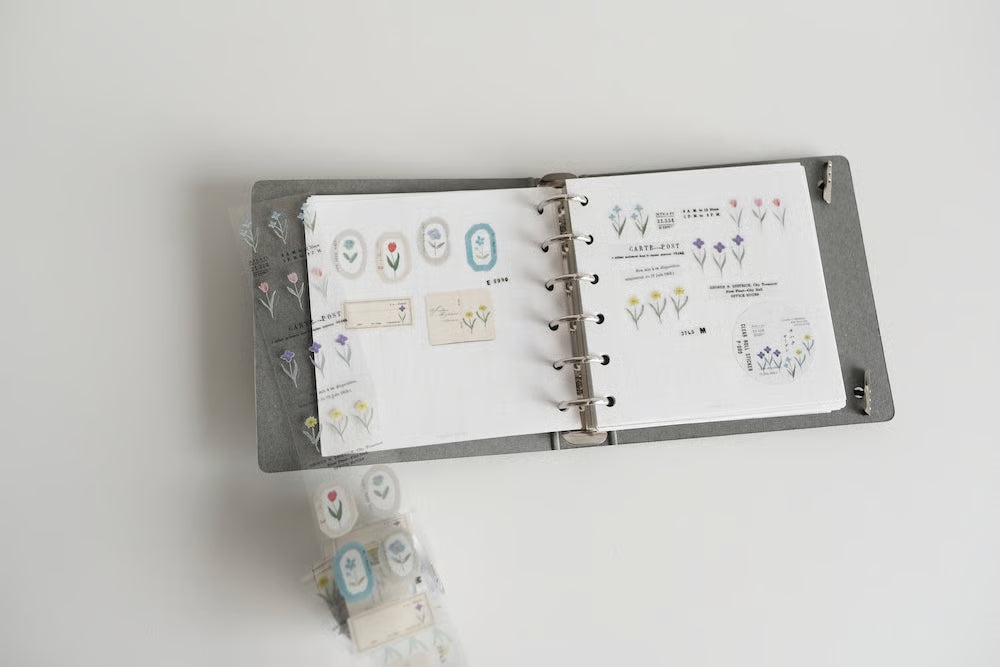 YOHAKU Roll of PET Stickers Garden P-009