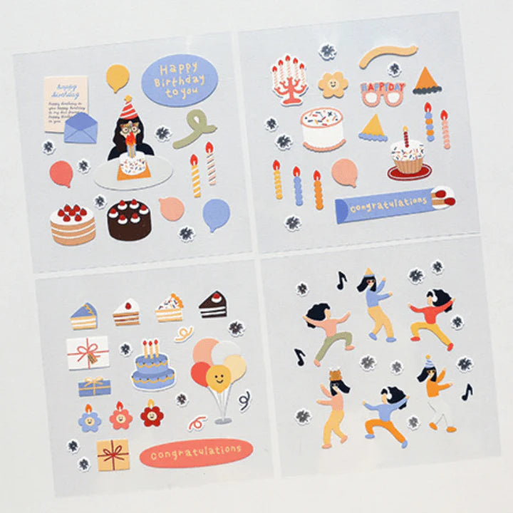 Suatelier Seal Party Party Stickers