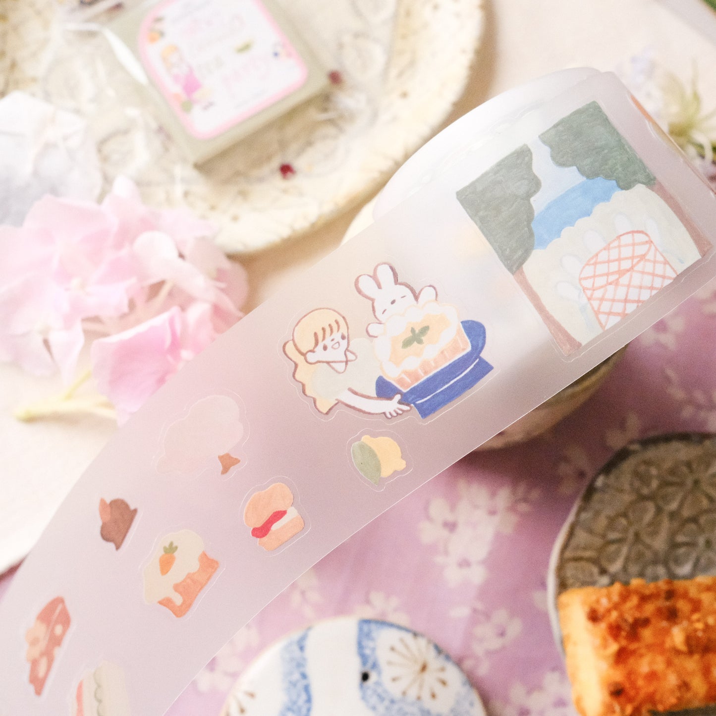 Teayou Kiss Cut PET Tape - Seasonal Tea Party Vol. 1