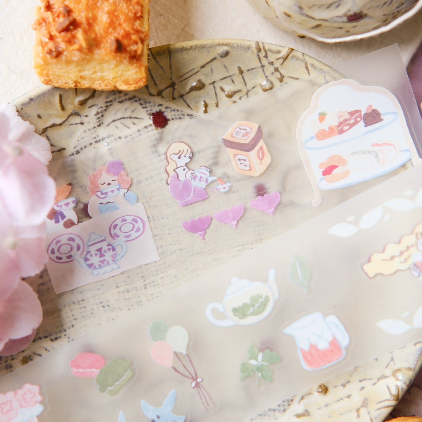 Teayou Kiss Cut PET Tape - Seasonal Tea Party Vol. 1