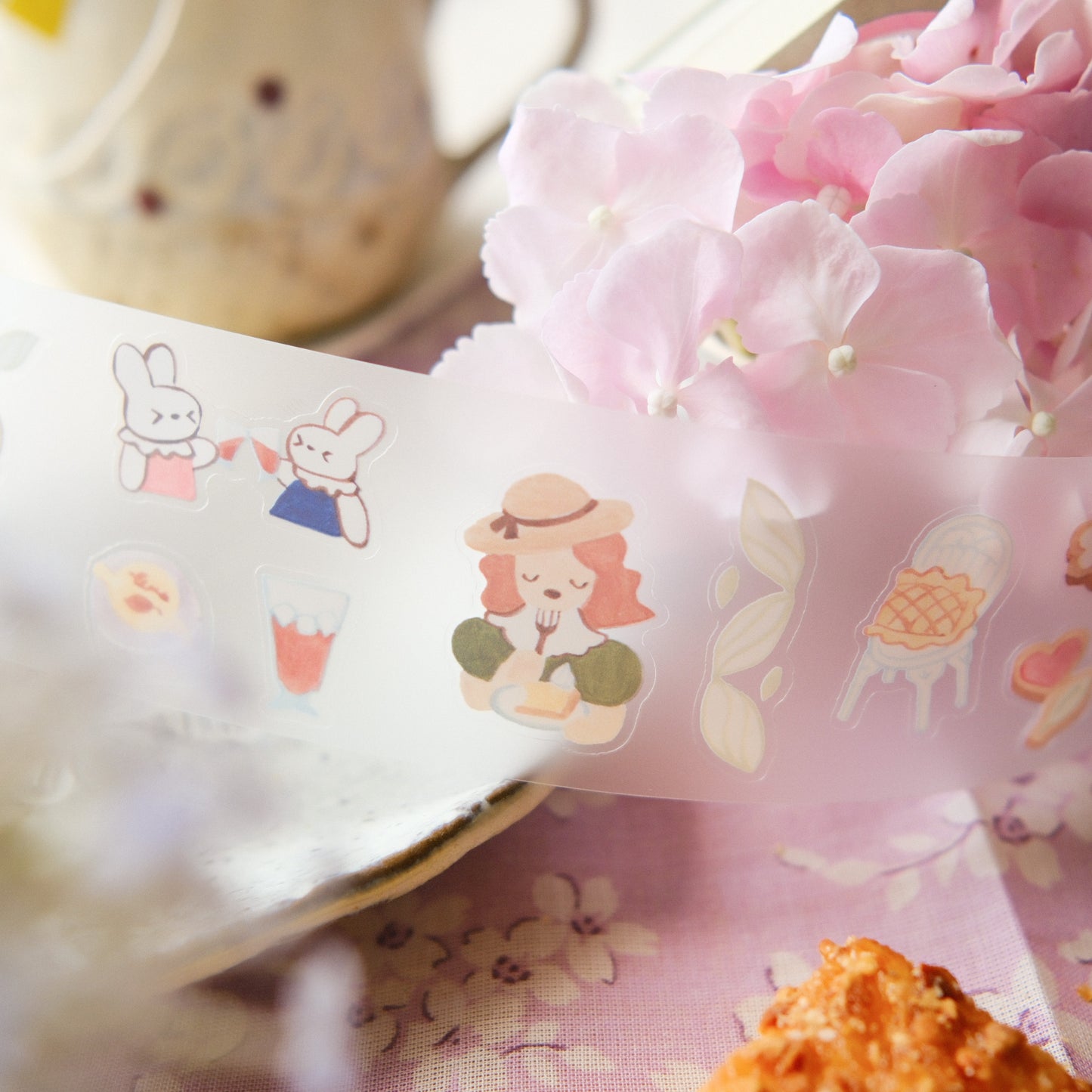 Teayou Kiss Cut PET Tape - Seasonal Tea Party Vol. 1