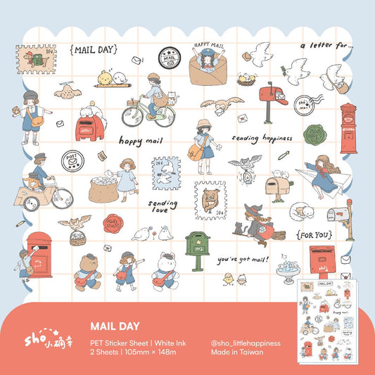 Sho Little Happiness PET Sticker Sheets - Mail Day
