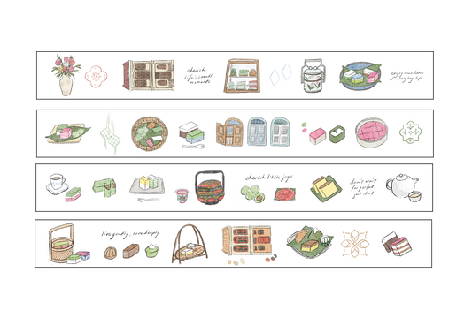 Wenyea's Illustration PET Tape - Tiny Treats