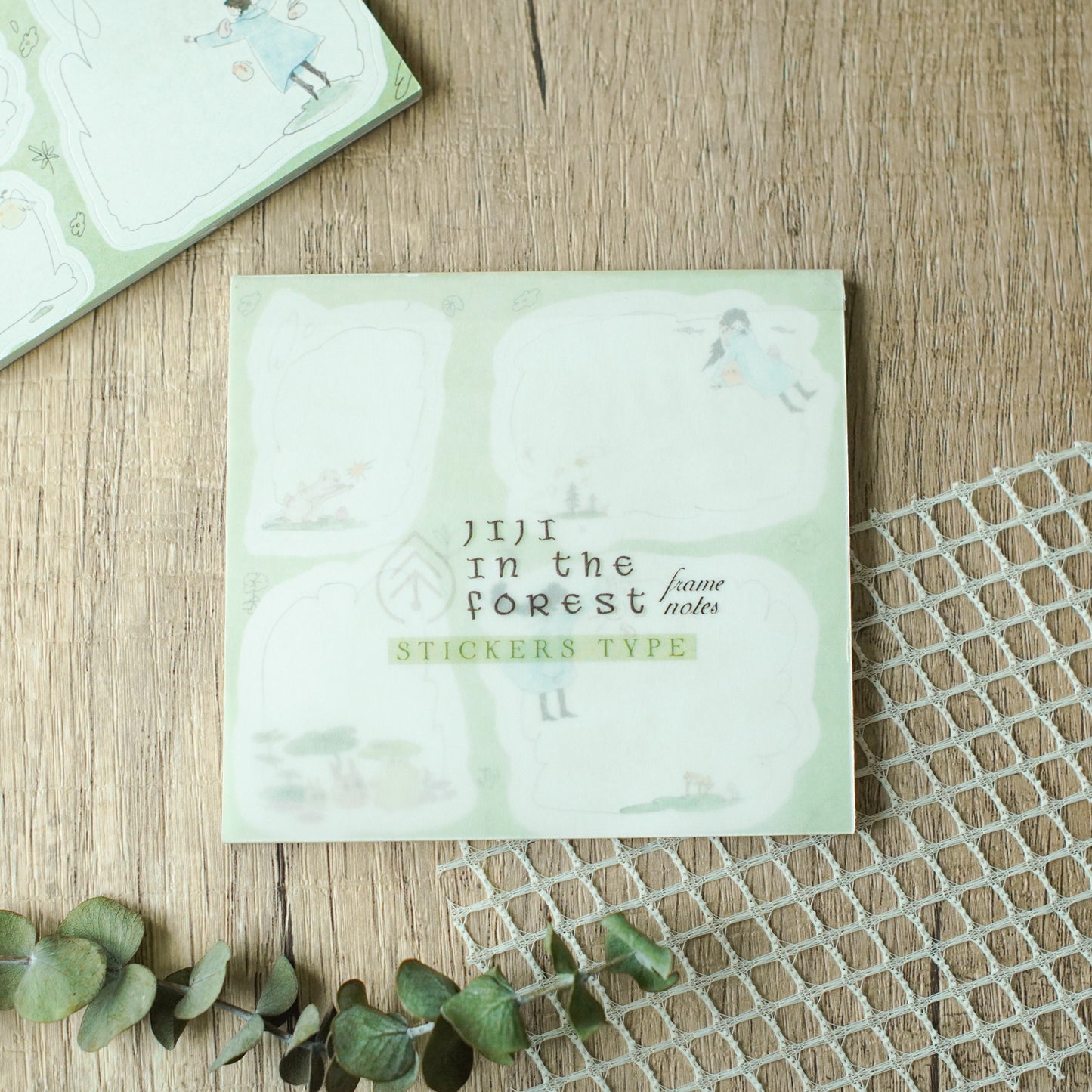 Teayou Frame Notes Sticker Pad - Ji Ji in the Forest