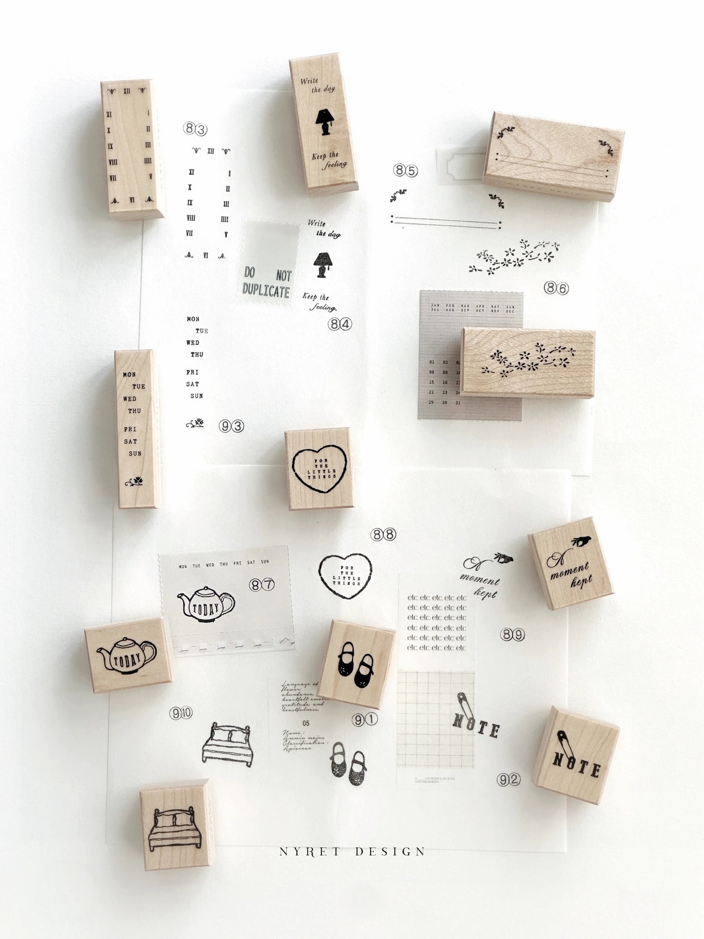 Nyret Rubber Stamps - Vol 13 Little Things