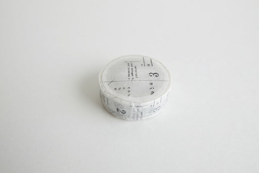 YOHAKU Washi Tape Mojitosuji Y-001